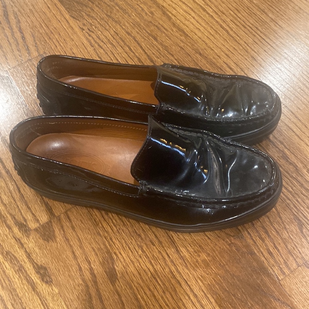 Black Paton leather Toda loafers size 38 - Picture 4 of 5